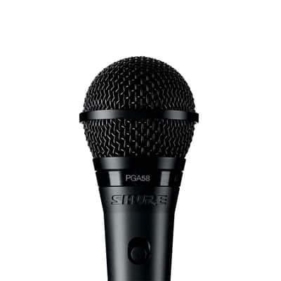 Shure PGA58BTS, Stage Performance Kit with PGA58 Microphone, XLR Cable and Mic Stand image 1