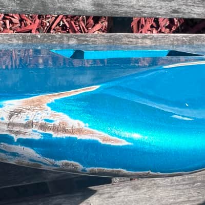 JVG ST BODY RELIC Reborn Old -Lake Placid Blue  Nitrocellulose  Lacquer  routed SSH Place your ORDER JVGuitars image 6