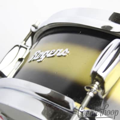 *Rogers 14x5"Cleveland Luxor Snare Drum Black/Gold Duco Vintage 60s Jasper Maple image 3