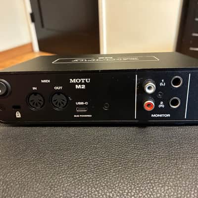 MOTU M2 USB-C Audio Interface 2019 - Present - Black image 2
