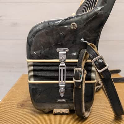 Salanti N. 245 Piano Accordion - Black w/ Case *as-is* image 8