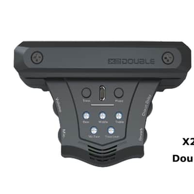Double X2GO (AcoustiFex) Acoustic Guitar Preamp Pickup Effects Systemle image 1