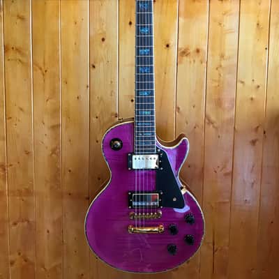 Wolf WLP 750T Electric Guitar - Trans Purple w/Hard Case image 2