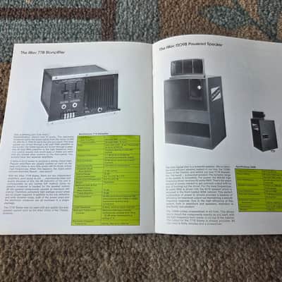 Vintage 1972 Altec Musicial Sound Equipment Catalog! Rare, Original Case Candy, Paperwork! image 7