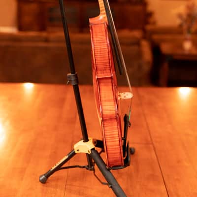 Beautiful 1924 Handcrafted 16" Viola by Jacob Lundh + Bow (with Appraisals) image 7