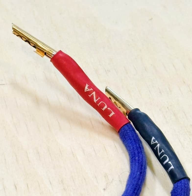 Luna Mauve Speaker Jumper Cables (10" Pair) - Mauve image 1