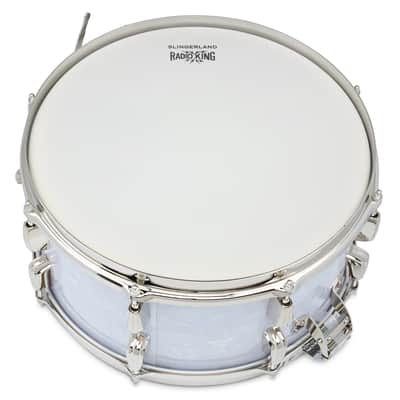 Slingerland Radio King 7x14" Single Ply Snare Drum SLFP0714SMK016 - White Marine Pearl image 5