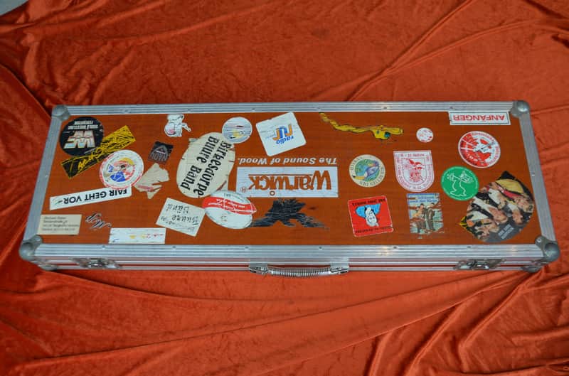 Warwick Guitar Bass Flight Case - Extremely durable! Made in Germany 1990 still strong enough for the road!! Has a new strong handle image 1