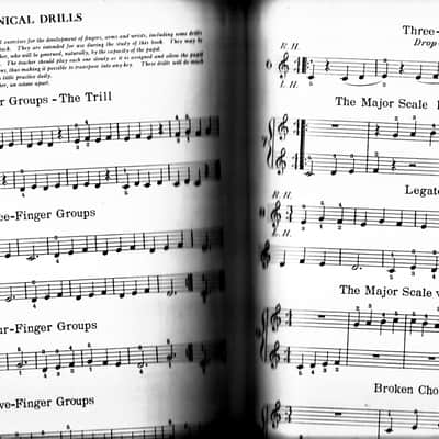 MODERN COURSE For The Piano, The First Grade John Thompson Book Something New, The Study of the Piano, Antique the Willis Music Co. Book image 9