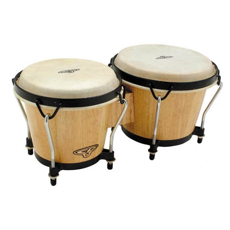Latin Percussion CP221-AW CP Traditional Wood Bongos - Natural image 1