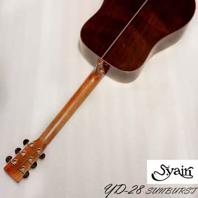 S.Yairi YD-28 Sunburst all Solid Sitka Spruce & Rosewood Dreadnought Guitar ( High Gloss ) image 3