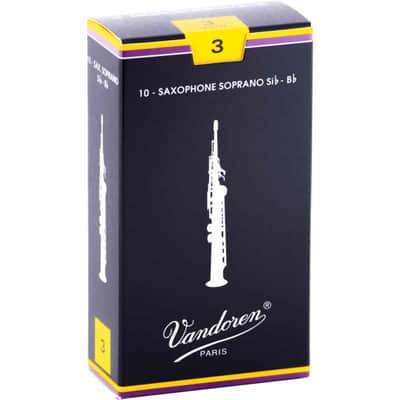 Vandoren SR203 Anches saxophone soprano Traditionnelles force 3 image 1
