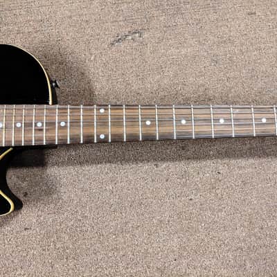 Epoch Baldwin LP Electric Guitar, Black, Chrome, Budget Starter, Thin Body image 6
