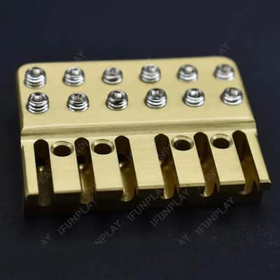 Brass Headless Guitar String Bridge Locking Nut image 5