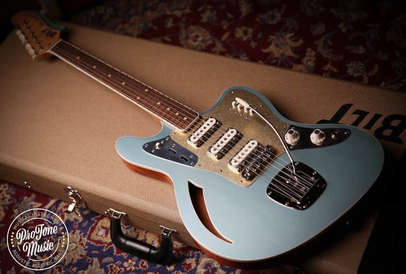 Bilt Guitars Zaftig Bound Top Firemist Silver Curtis Novak VI Pickups image 1