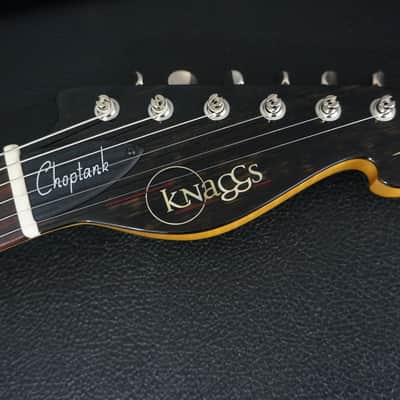 Knaggs Guitars Choptank Hollowbody in Lemon Cherry Burst with 15th Ann Navajo Sun Package image 12
