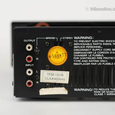 Carver TFM-15CB Vintage Amplifier - Professionally Restored - 1-Year Warranty image 8