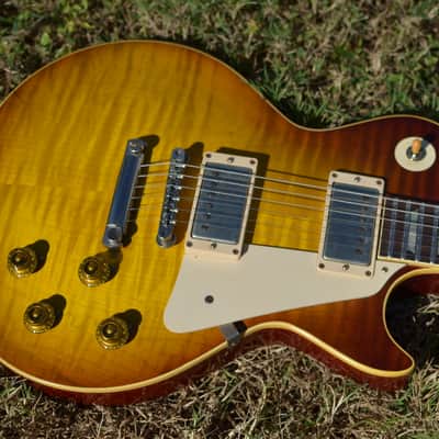 Gibson Les Paul 59' Specs R8 Historic Makeovers Brazilian Rosewood 2014 "Pearly Gates" Burst image 9