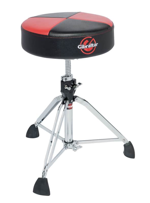 Gibraltar Pro Double Braced Throne w/ Super Foot – Red/Black - 9608RQPRB image 1
