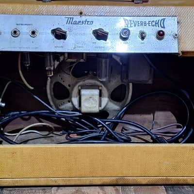1961 Gibson Maestro GA-1RT Echo-Reverb Tube Amp With Footswitch*Tweed* image 7