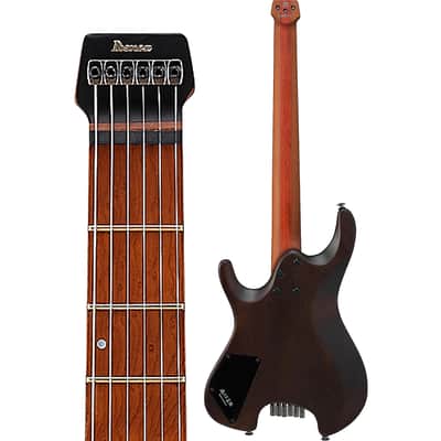 Ibanez Quest Standard Q52PB-ABS 6-String Headless Solid Body Electric Guitar, Right-Handed, Antique Brown Stained image 3