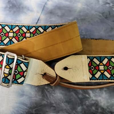 Vintage 1960's Ace Stained Glass Guitar Bass Strap Hendrix Clapton Case Candy #2 image 6