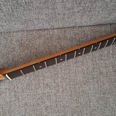 Left-Handed 22 Fret Roasted Maple Stratocaster Strat Guitar Neck image 9