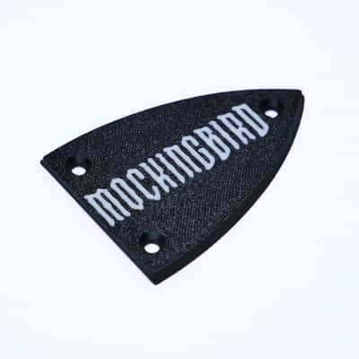 Custom BC Rich Mockingbird Truss Rod Cover - Black & Red image 4