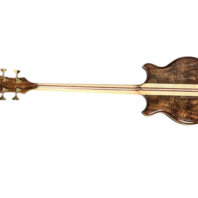 Alembic Stanley Clarke Sign Deluxe, Walnut/ Ebony / Red Side LED's 9.3 LBS *IN STOCK* image 8