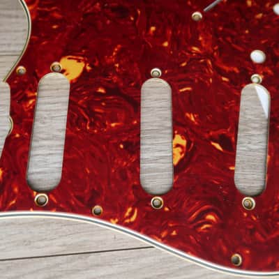 62 Fender Stratocaster celluloid tortoise pickguard AVRI USA 1960 thru 1962 strat guard image 12