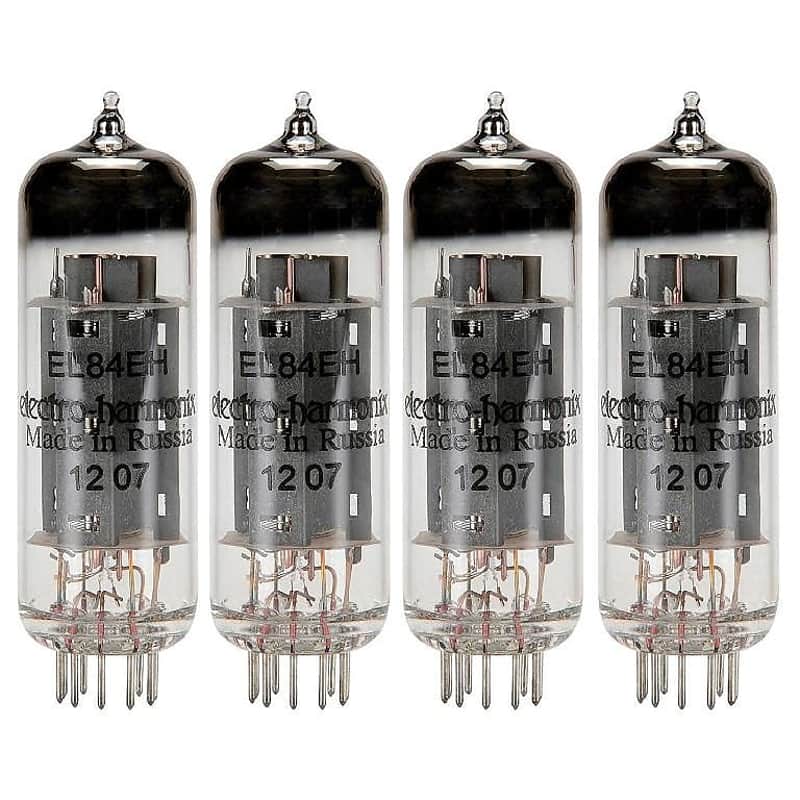 Electro-Harmonix EL84 Power Amp Vacuum Tubes EL84EHPL Platinum Matched Quad image 1