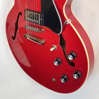 Epiphone ES-335 Semi Hollowbody Electric Guitar, Cherry image 4