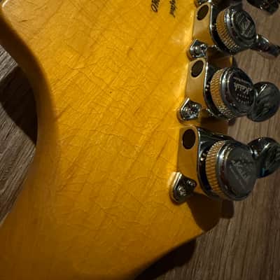 Big River “Jazzcaster” • Aged Vintage White over Met.Copper Nitro • Aged Maple/Rosewood/Binding/Blocks/Matching Headstock • A5P90 image 21
