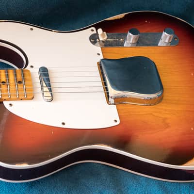 Custom Shop Fender 59 Telecaster, Custom Relic MN Wide-Fade Chocolate 3-Color, Sunburst 2022 - sunburst image 1