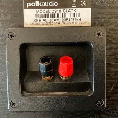 Polk Audio CS10 Center Channel Speaker (Single, Black) image 1