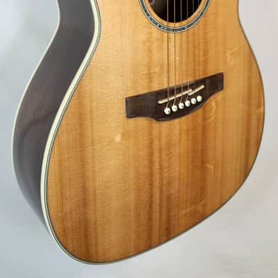 Takamine GY51E New Yorker, Full Scale Parlor Size Acoustic/Electric Guitar, Natural image 3