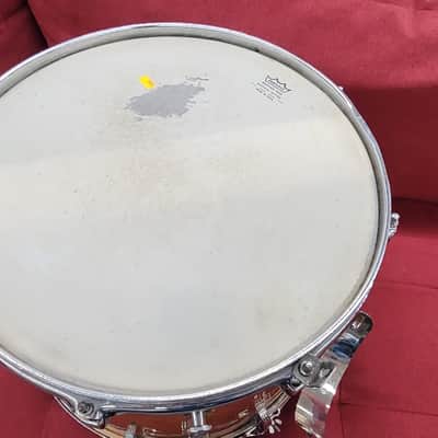 Ludwig Keystone Badge Marching Snare Drum 15x11 1964 - Gold Sparkle image 5