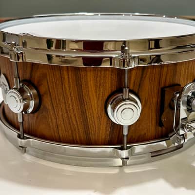 1-of-1 Custom DW 5”x13” Colombian Rosewood Stave Shell Snare Drum w Die Cast Hoops image 3