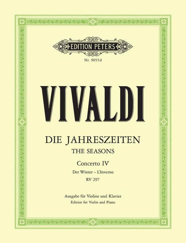 Hal Leonard Vivaldi - The Seasons Concerto IV - Winter - RV 29...