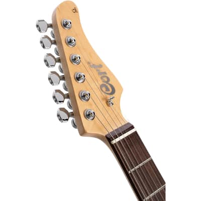 Cort G280 Select Flame Top Electric Guitar Trans Black image 8