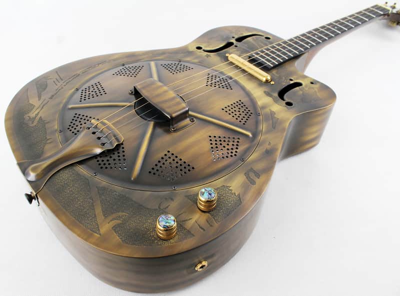 Ozark 3616t Deluxe Tenor Resonator Guitar in Bronze image 1