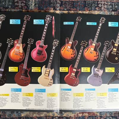 1989 Gibson The Legend Lives On Electric Vintage Guitar Catalogue! E15 image 3