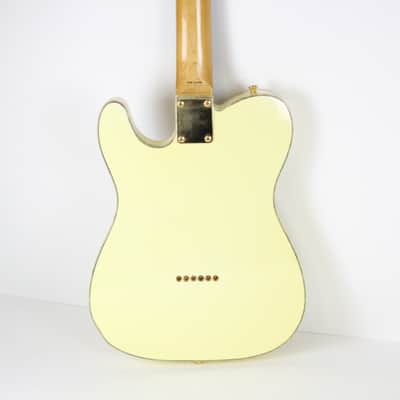Fender Custom Telecaster 1999 MIJ Vintage White and Gold MINT The Edge U2 image 6
