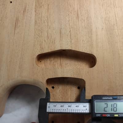 Unfinished Mahogany HxS guitar body - fits Fender Strat Stratocaster neck Floyd Rose J1342 image 9