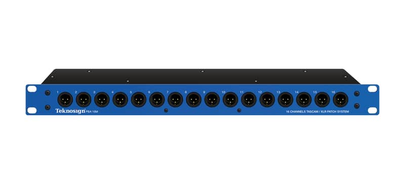 Teknosign PBA 16 M 16 XLR3M Front Patchbay image 1
