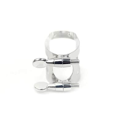 Rico RTS1N Ligature & Cap, Tenor Saxophone (Hard Rubber), Nickel image 2