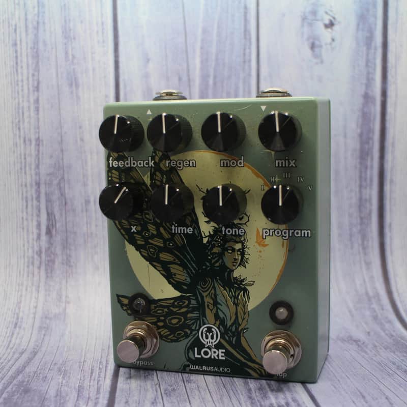 Walrus Audio Lore Reverse Soundscape Generator Delay Reverb Muted Green / Dark Green Fairy image 1
