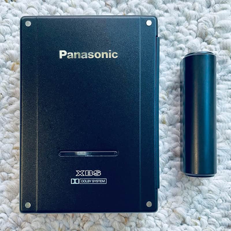 [RARE] PANASONIC RQ-P505 Walkman Cassette Player ! Awesome Gun Black ! image 1