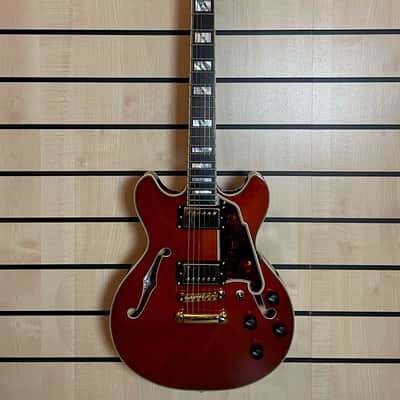D'Angelico Excel Mini DC Viola Semi-Hollow Electric Guitar Case image 1