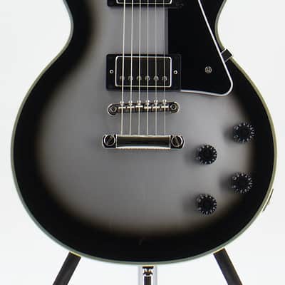 Used Epiphone Les Paul Custom Silverburst Electric Guitar Very Good Condition image 2
